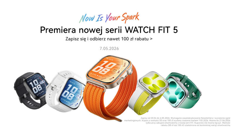 Nadchodzi HUAWEI WATCH FIT 5