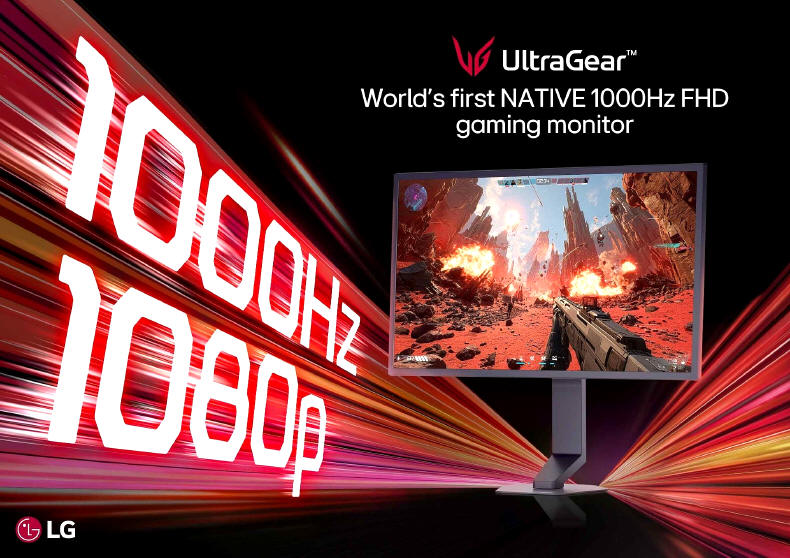 LG - monitor Full HD z natywn� cz�stotliwo�ci� od�wie�ania 1000 Hz