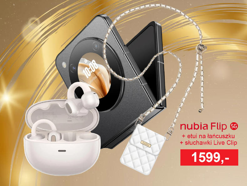 nubia Flip 5G z akcesoriami w nowej, niższej cenie