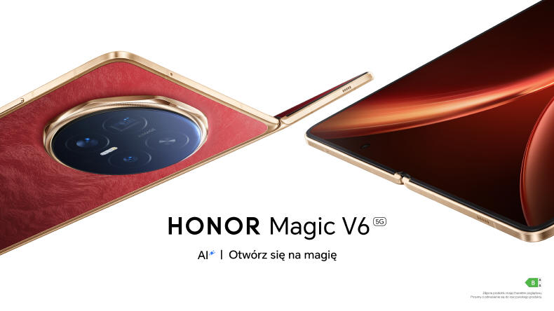 HONOR Magic V6 - flagowy, składany smartfon AI