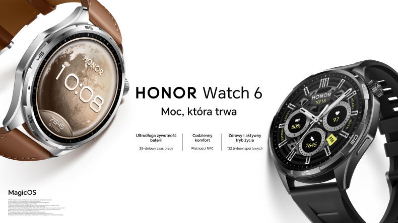 HONOR Watch 6 - Nawet 35 dni bez �adowania