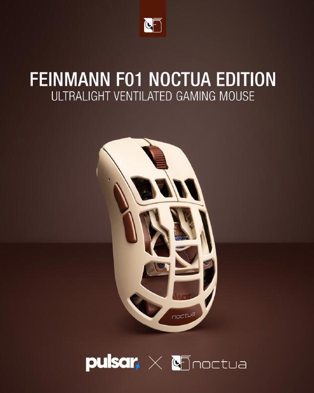 Pulsar i Noctua prezentują mysz Feinmann F01 Noctua Edition