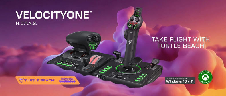 Turtle Beach VelocityOne H.O.T.A.S. dla fan�w symulator�w lotniczych