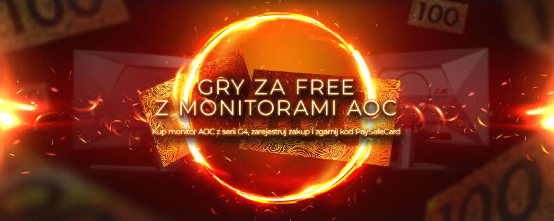 100 PLN do wydania na gry przy zakupie monitorów OLED AOC GAMING
