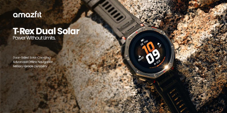 Amazfit T-Rex Dual Solar