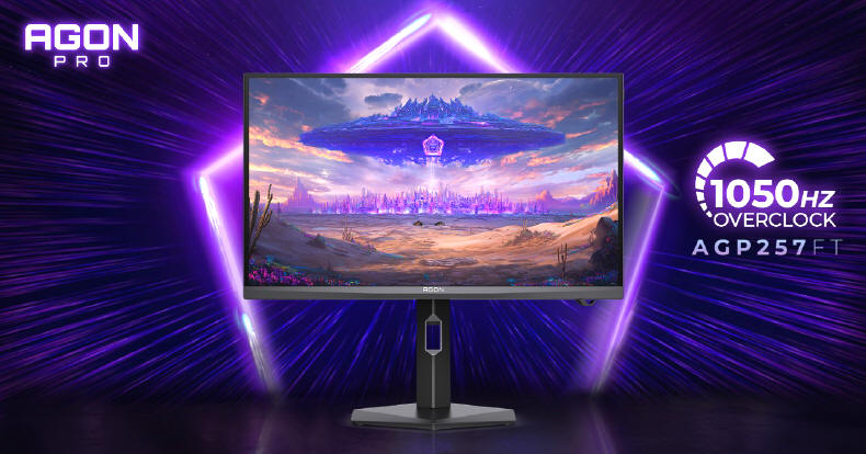 AGON PRO AGP257FT - 1050 Hz odświeżania i tranzystory IGZO