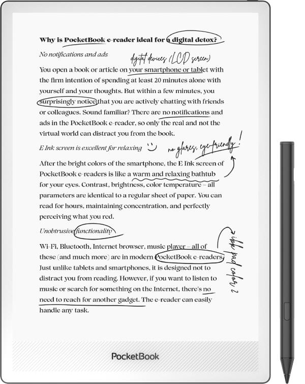 PocketBook InkPad One z rysikiem - nowy czytnik o wielkości 10.3 cala