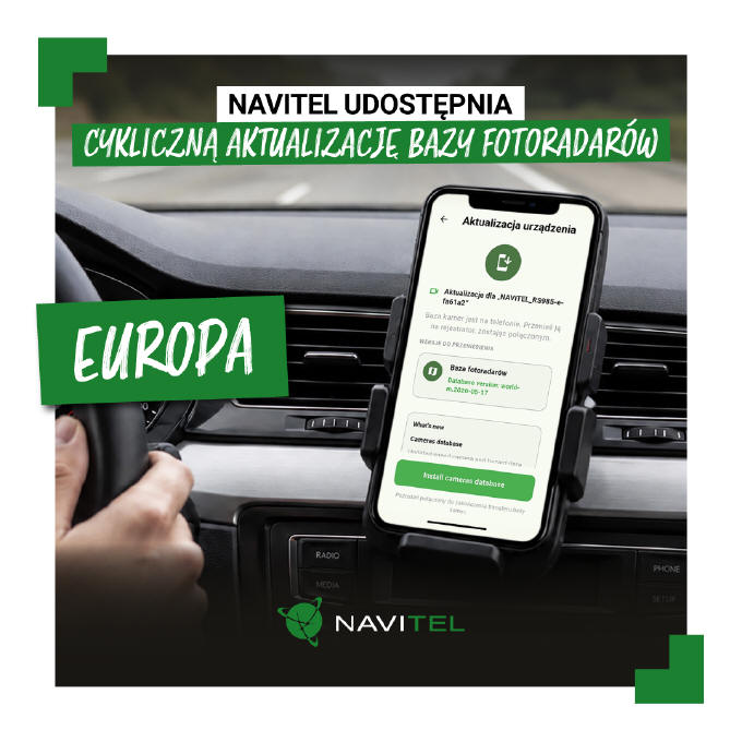 NAVITEL - cykliczne aktualizacje bazy fotoradarów dla całej Europy