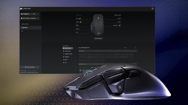 CORSAIR NIGHTSWORD v2 WIRELESS SD z przyciskiem Stream Deck