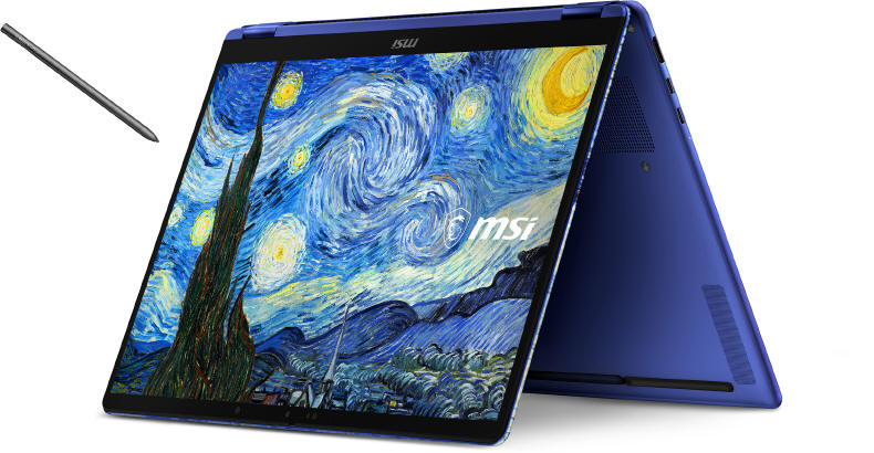 MSI Prestige 14 Flip AI+ Vincent van Gogh Edition