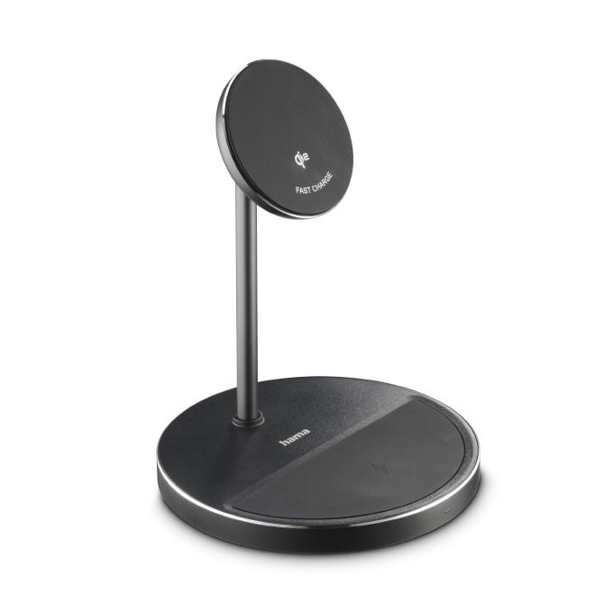 Hama Stand 2w1 Qi2 Fast Charge o mocy 15 W