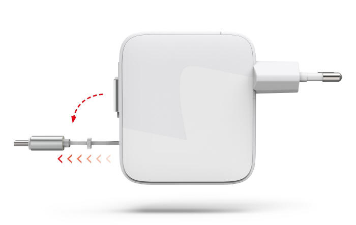 Hama GaN 65 W ze zwijanym przewodem