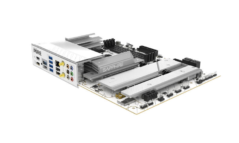 SAPPHIRE PURE X870A WIFI 7 - płyta główna w białym stylu